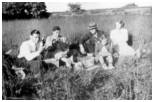 Karl og Esther, Ove, Yvonne og Esther. 1953.