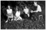 Esther, Astrid, Grethe og Ove.1953 - 1954.